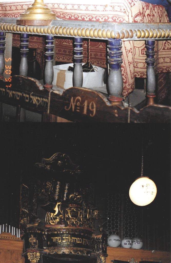 Inside the synagogue